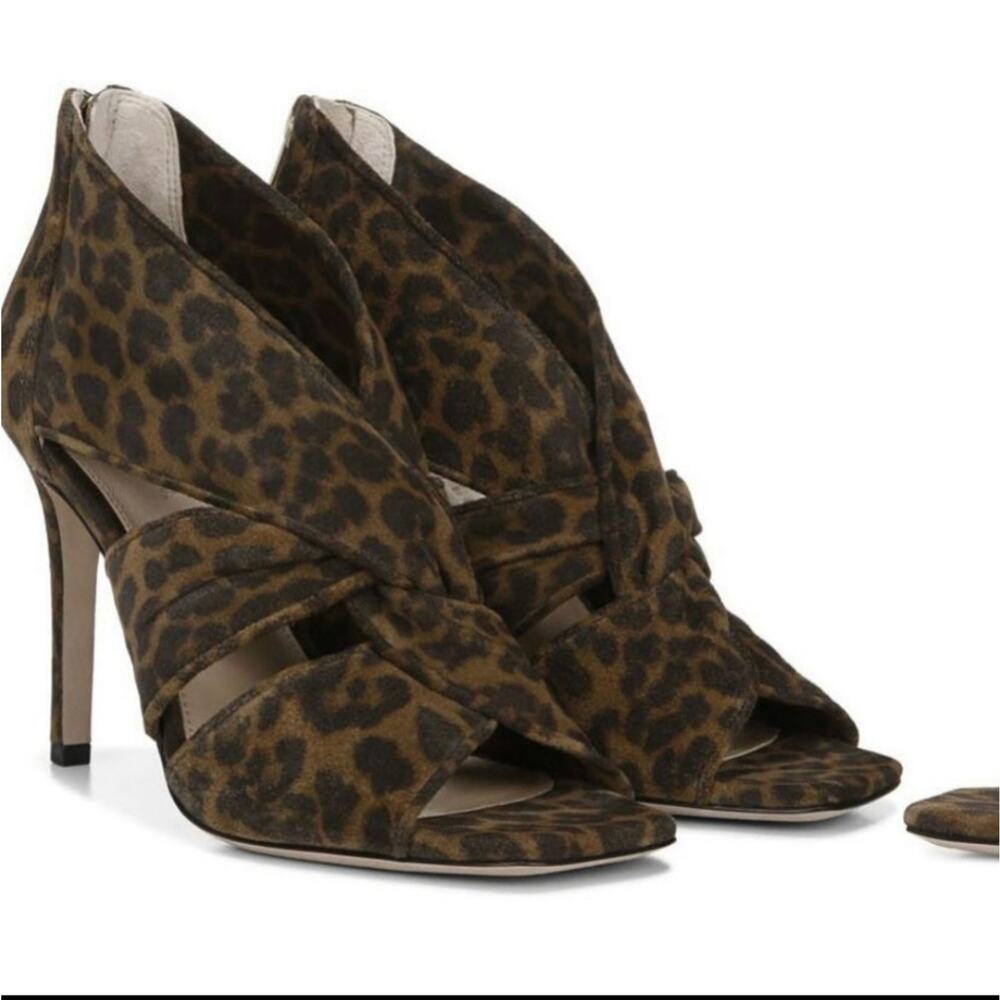 Veronica Beard Aerin leopard print suede sandals size 9